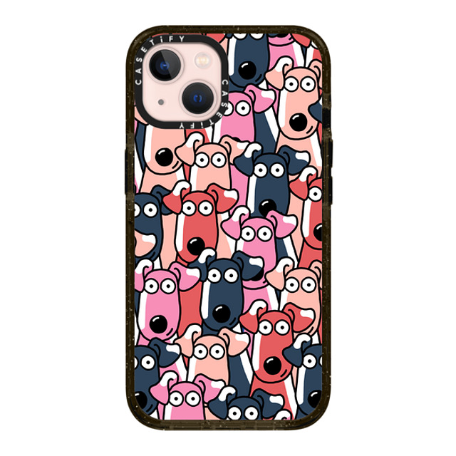 Clo'e Floirat x CASETiFY iPhone 13 ケース ブラック インパクトケース Dogs Selfies