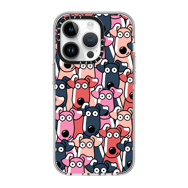 Clo'e Floirat x CASETiFY iPhone 14 Pro ケース クリア クリア ケース MagSafe対応 Dogs Selfies