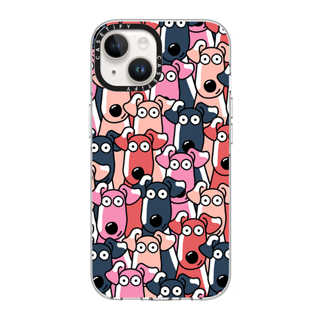 Clo'e Floirat x CASETiFY iPhone 14 ケース クリア クリア ケース MagSafe対応 Dogs Selfies