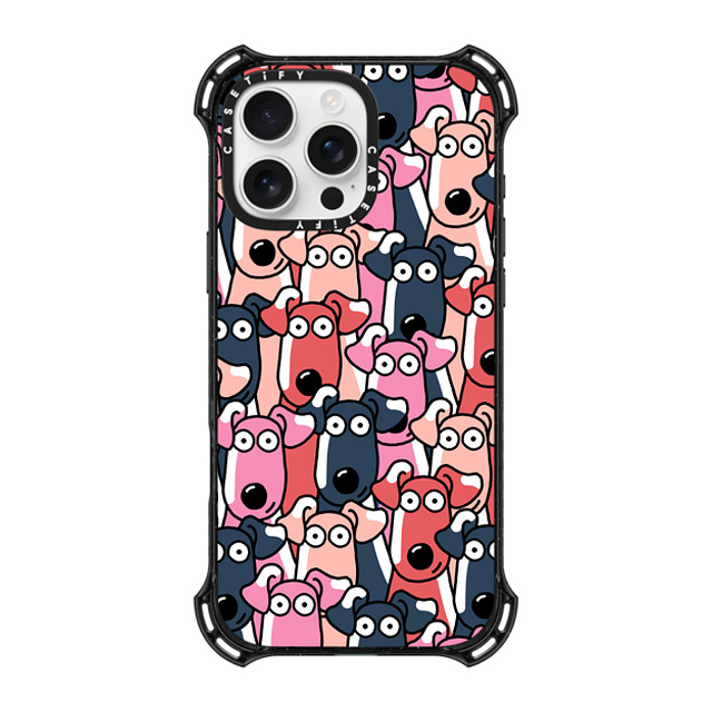 Clo'e Floirat x CASETiFY iPhone 16 Pro Max ケース ブラック バウンスケース Dogs Selfies