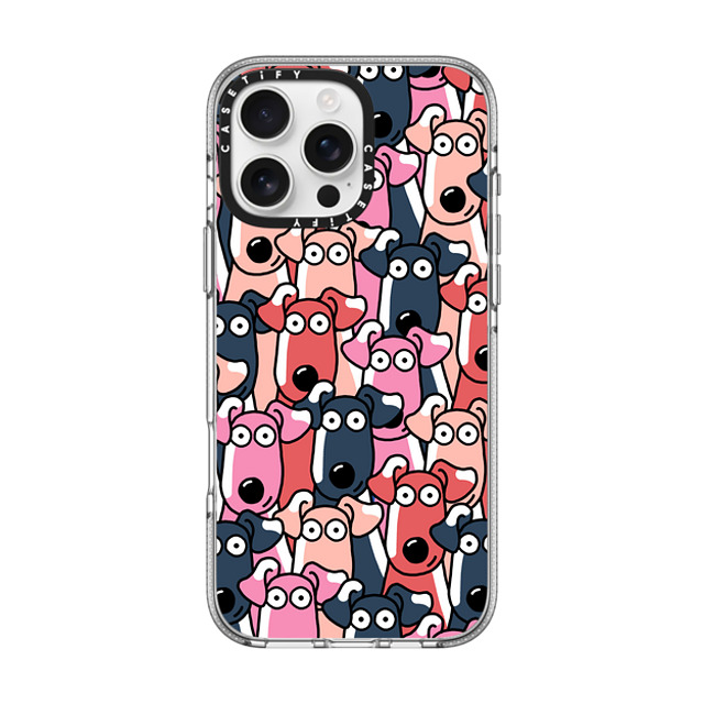 Clo'e Floirat x CASETiFY iPhone 16 Pro Max ケース クリア クリア ケース MagSafe対応 Dogs Selfies