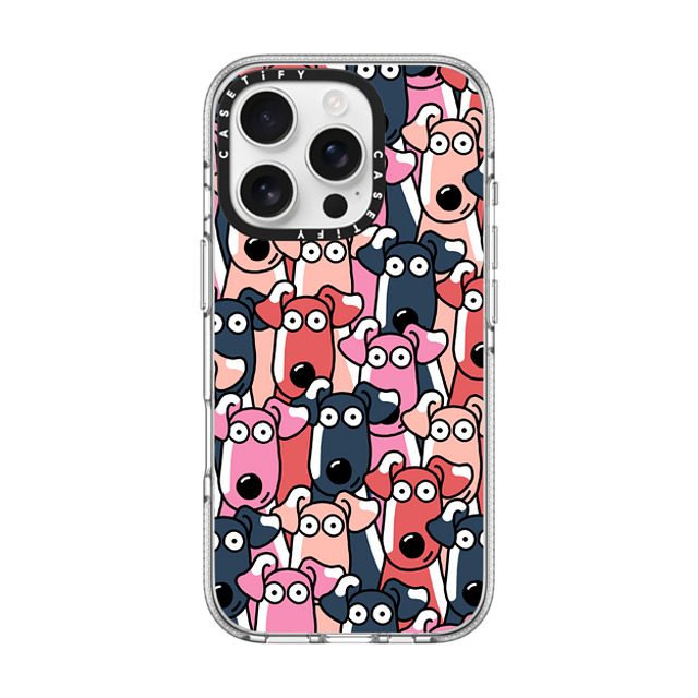 Clo'e Floirat x CASETiFY iPhone 16 Pro ケース クリア クリア ケース MagSafe対応 Dogs Selfies