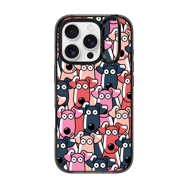 Clo'e Floirat x CASETiFY iPhone 16 Pro Case Dog,Cartoon Black インパクトリングスタンドケース MagSafe対応 Dogs Selfies Father's Day Clo'e Floirat x CASETiFY iPhone 16 Pro Case Dog,Cartoon Black インパクトリングスタンドケース MagSafe対応 Dogs Selfies Father's Day