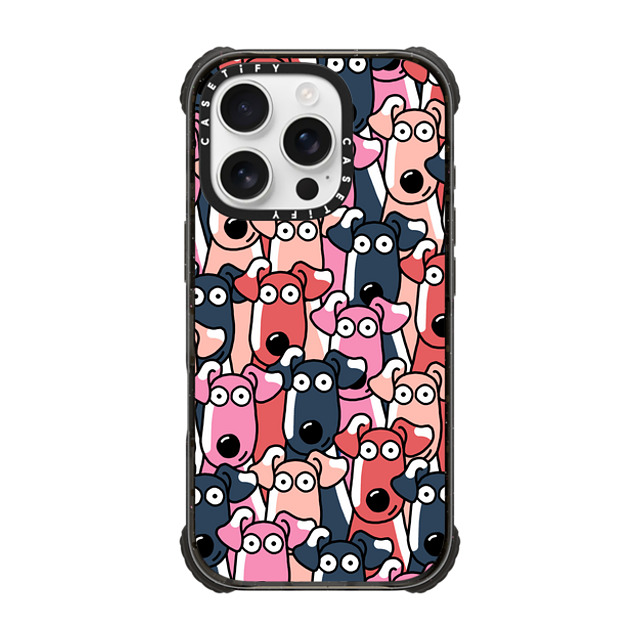 Clo'e Floirat x CASETiFY iPhone 16 Pro Case Dog,Cartoon Black ウルトラ インパクトケース MagSafe 対応 Dogs Selfies Father's Day Clo'e Floirat x CASETiFY iPhone 16 Pro Case Dog,Cartoon Black ウルトラ インパクトケース MagSafe 対応 Dogs Selfies Father's Day