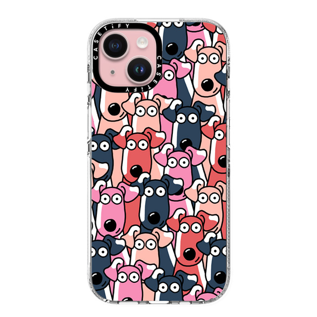 Clo'e Floirat x CASETiFY iPhone 15 ケース クリア クリア ケース MagSafe対応 Dogs Selfies