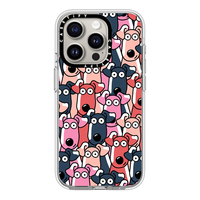 Clo'e Floirat x CASETiFY iPhone 15 Pro ケース クリア クリア ケース MagSafe対応 Dogs Selfies