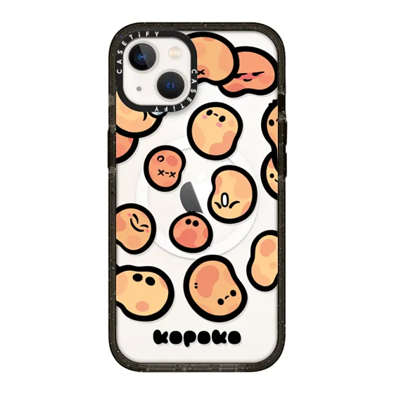 Impact iPhone 13 Case MagSafe Compatible - OKONOKO Red Pattern