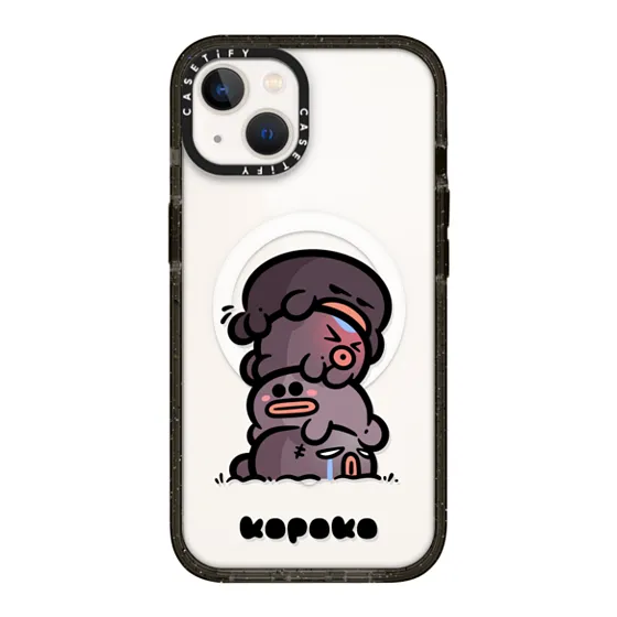 Impact iPhone 13 Case MagSafe Compatible - OKONOKO Red Pattern