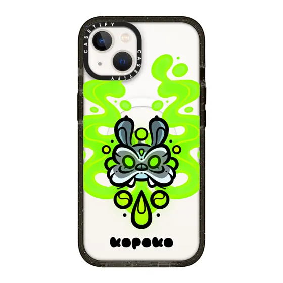 Impact iPhone 13 Case MagSafe Compatible - OKONOKO Red Pattern