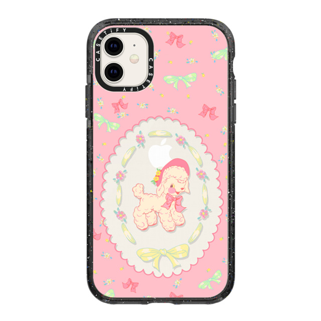 CASETiFY iPhone 11 ケース ブラック インパクトケース Pink Lamb boboland