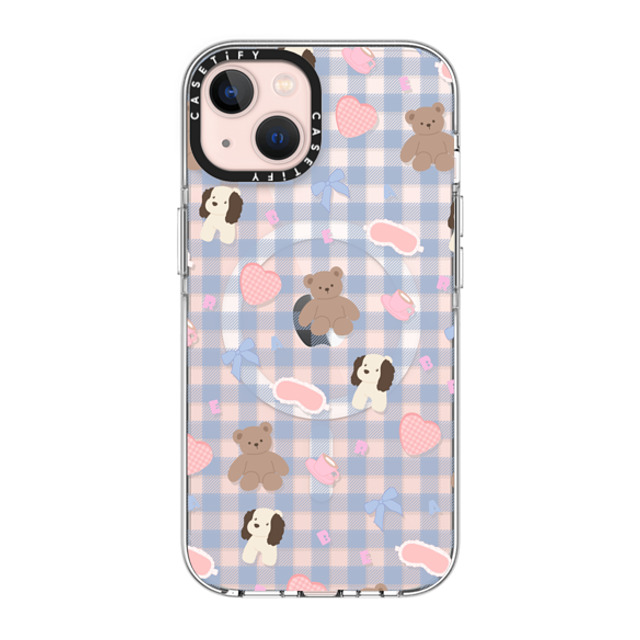 CASETiFY iPhone 13 ケース クリア クリア ケース MagSafe対応 Sleepwalking Bear boboland