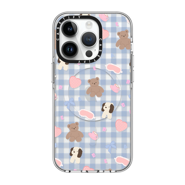 CASETiFY iPhone 14 Pro ケース クリア クリア ケース MagSafe対応 Sleepwalking Bear boboland