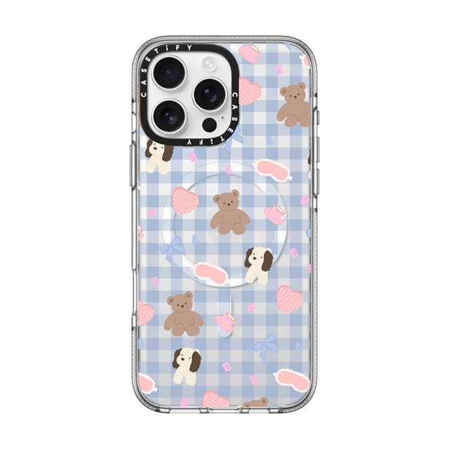 CASETiFY iPhone 16 Pro Max ケース クリア クリア ケース MagSafe対応 Sleepwalking Bear boboland