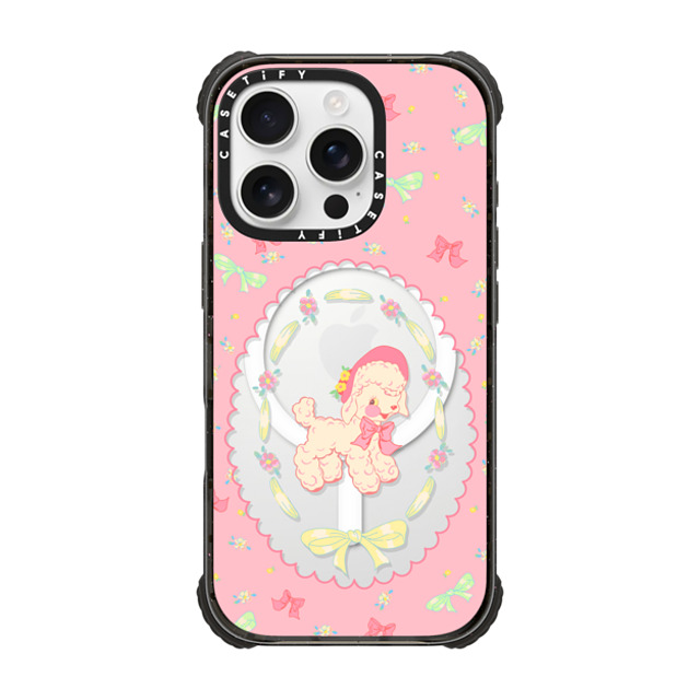 CASETiFY iPhone 16 Pro Case Black ウルトラ インパクトケース MagSafe 対応 Pink Lamb boboland CASETiFY iPhone 16 Pro Case Black ウルトラ インパクトケース MagSafe 対応 Pink Lamb boboland