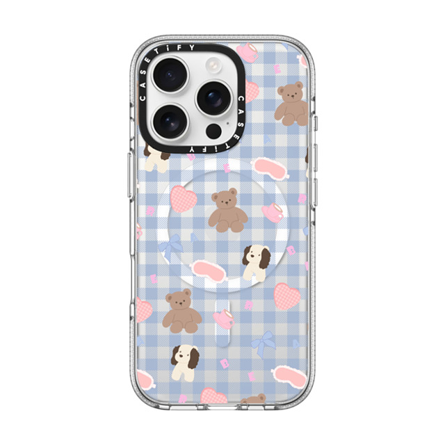 CASETiFY iPhone 16 Pro ケース クリア クリア ケース MagSafe対応 Sleepwalking Bear boboland