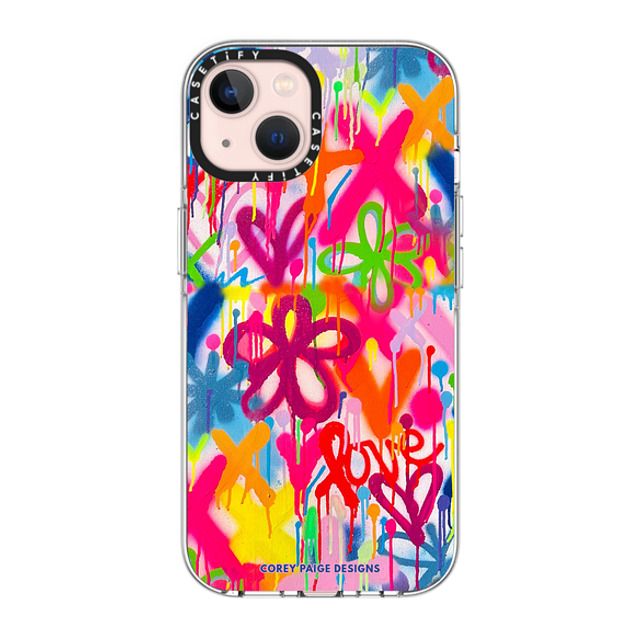 Corey Paige Designs x CASETiFY iPhone 13 ケース クリア クリア ケース MagSafe対応 Graffiti Street Style by Corey Paige Designs