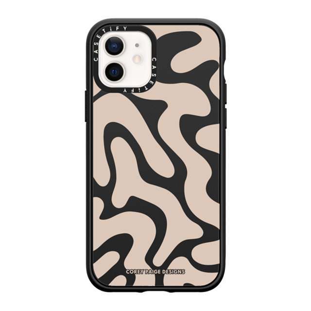 Corey Paige Designs x CASETiFY iPhone 12 Case Abstract,Minimalism Matte Black Impact Case MagSafe Compatible Tan Abstract Shapes by Corey Paige Designs Mother's Day Corey Paige Designs x CASETiFY iPhone 12 Case Abstract,Minimalism Matte Black Impact Case MagSafe Compatible Tan Abstract Shapes by Corey Paige Designs Mother's Day