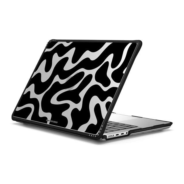 Corey Paige Designs x CASETiFY MacBook Pro 14-inch (2021 / 2023) ブラック インパクト ケース Black Abstract Shapes by Corey Paige Designs