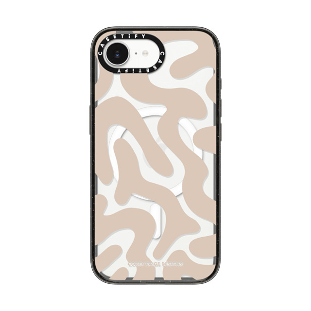 Corey Paige Designs x CASETiFY iPhone 16e Case Abstract,Minimalism Black Impact Case MagSafe Compatible Tan Abstract Shapes by Corey Paige Designs Back to School Corey Paige Designs x CASETiFY iPhone 16e Case Abstract,Minimalism Black Impact Case MagSafe Compatible Tan Abstract Shapes by Corey Paige Designs Back to School