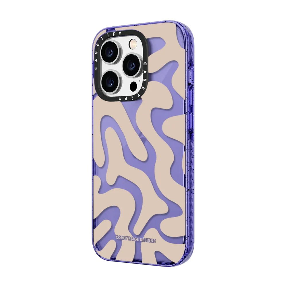 Impact iPhone 14 Pro Case - Tan Abstract Shapes by Corey Paige Designs