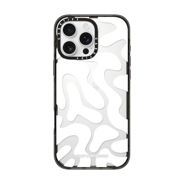 Corey Paige Designs x CASETiFY iPhone 16 Pro Max Case Pattern,Abstract Black Impact Case White Abstract Shapes by Corey Paige Designs Mother's Day Corey Paige Designs x CASETiFY iPhone 16 Pro Max Case Pattern,Abstract Black Impact Case White Abstract Shapes by Corey Paige Designs Mother's Day