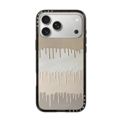 iPhone 17 Pro Max - Tan Painted Drips by Corey Paige Designs