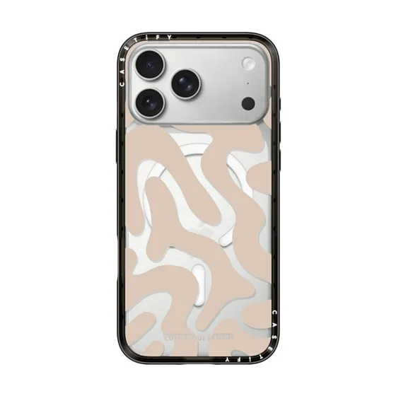 Compact iPhone 17 Pro Max Case MagSafe Compatible - Neutral Meltdown by Corey Paige Designs