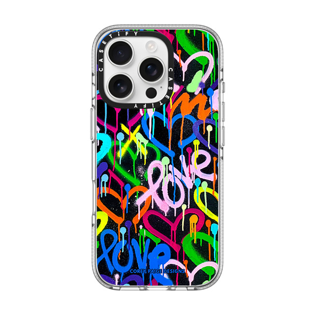 Corey Paige Designs x CASETiFY iPhone 16 Pro ケース Heart,Love クリア クリア ケース MagSafe対応 Love & Hearts Street Art by Corey Paige Designs Father's Day Corey Paige Designs x CASETiFY iPhone 16 Pro ケース Heart,Love クリア クリア ケース MagSafe対応 Love & Hearts Street Art by Corey Paige Designs Father's Day