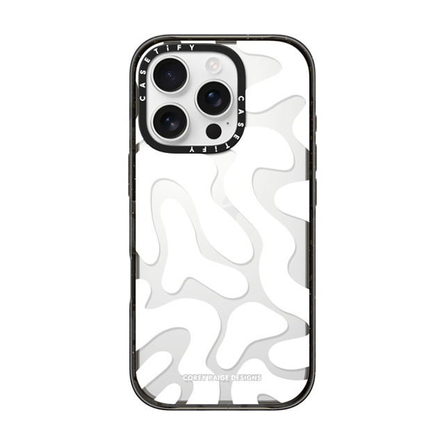 Corey Paige Designs x CASETiFY iPhone 16 Pro Case Pattern,Abstract Black インパクトケース White Abstract Shapes by Corey Paige Designs Mother's Day Corey Paige Designs x CASETiFY iPhone 16 Pro Case Pattern,Abstract Black インパクトケース White Abstract Shapes by Corey Paige Designs Mother's Day