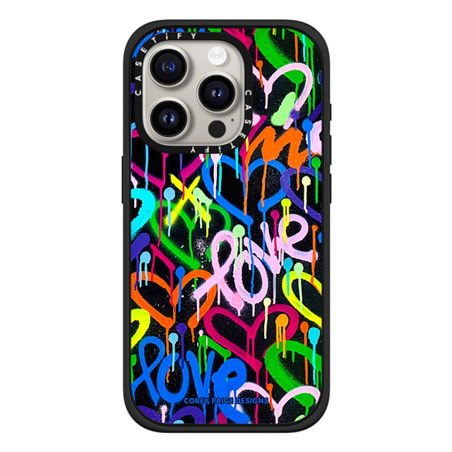 Corey Paige Designs x CASETiFY iPhone 15 Pro Case Heart,Love Matte Black Impact Case MagSafe Compatible Love & Hearts Street Art by Corey Paige Designs Back to School Corey Paige Designs x CASETiFY iPhone 15 Pro Case Heart,Love Matte Black Impact Case MagSafe Compatible Love & Hearts Street Art by Corey Paige Designs Back to School