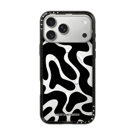 Compact iPhone 17 Pro Max Case MagSafe Compatible - Neutral Meltdown by Corey Paige Designs