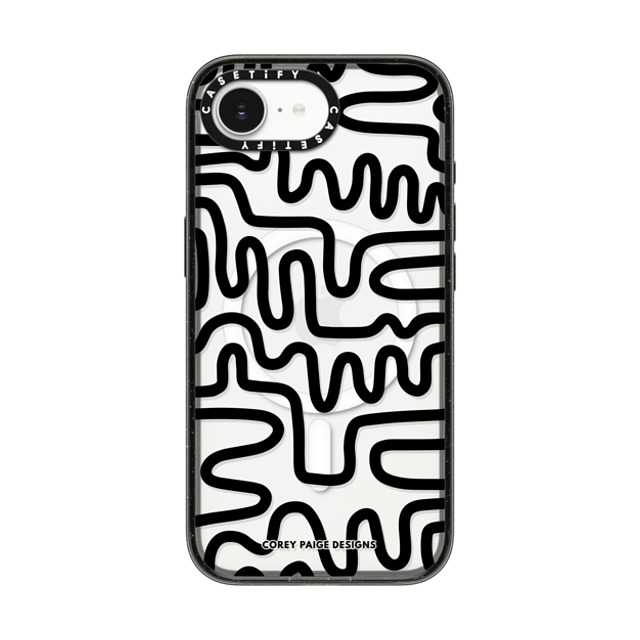Corey Paige Designs x CASETiFY iPhone 16e Case Pattern,Abstract Black Impact Case MagSafe Compatible Black Line Art by Corey Paige Designs Father's Day Corey Paige Designs x CASETiFY iPhone 16e Case Pattern,Abstract Black Impact Case MagSafe Compatible Black Line Art by Corey Paige Designs Father's Day