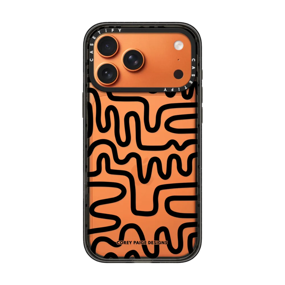 Impact iPhone 17 Pro Max Case - Black Line Art by Corey Paige Designs