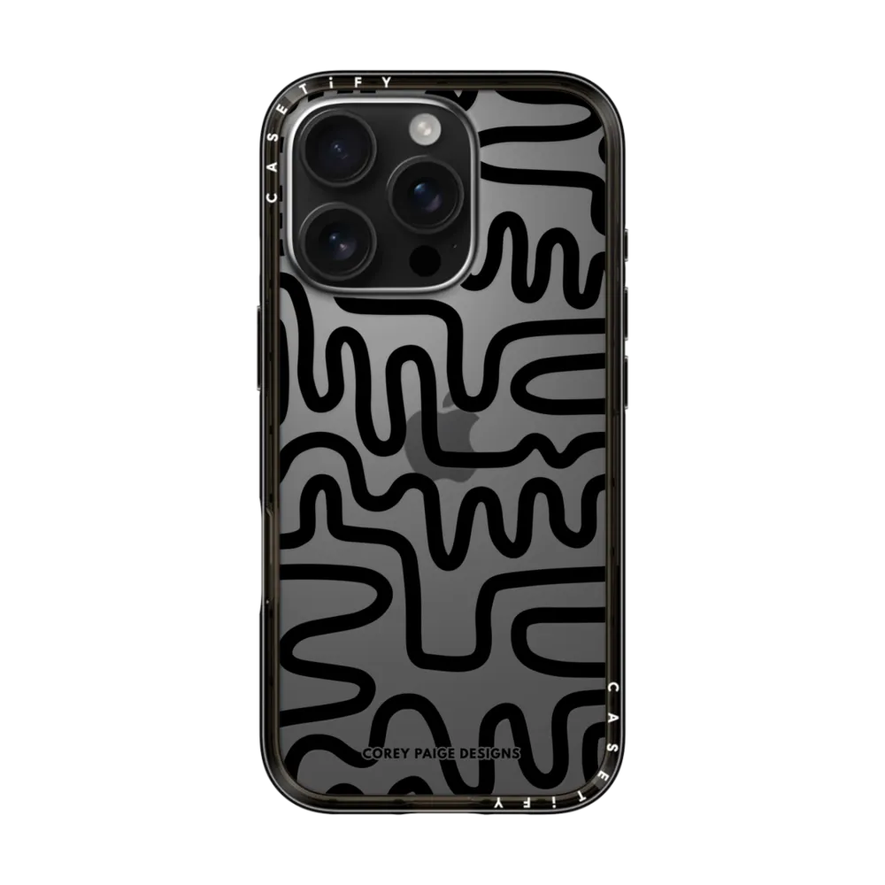 Impact Lite iPhone 16 Pro Case - Black Line Art by Corey Paige Designs