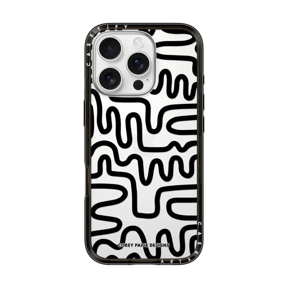 Impact Lite iPhone 16 Pro Case - Black Line Art by Corey Paige Designs