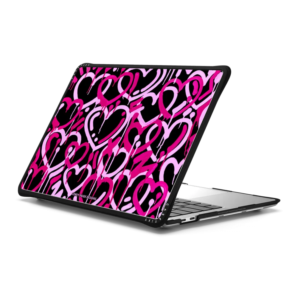 Impact MacBook Pro 13-inch (M1 / M2 / Intel)  Case - Pink & Black Electric Love by Corey Paige Designs