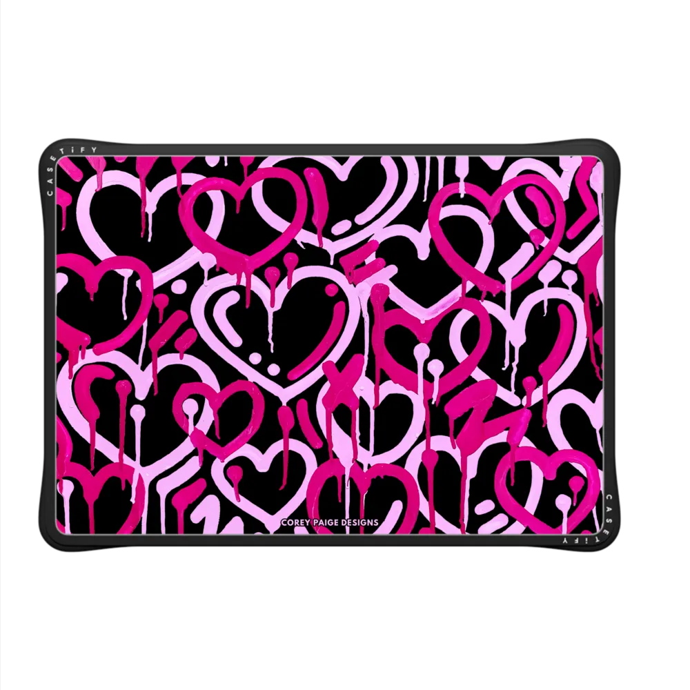Impact MacBook Pro 13-inch (M1 / M2 / Intel)  Case - Pink & Black Electric Love by Corey Paige Designs