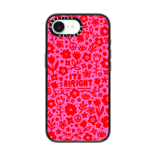 iPhone 16e - Pink Red Flowers Hearts Eyes Peace 