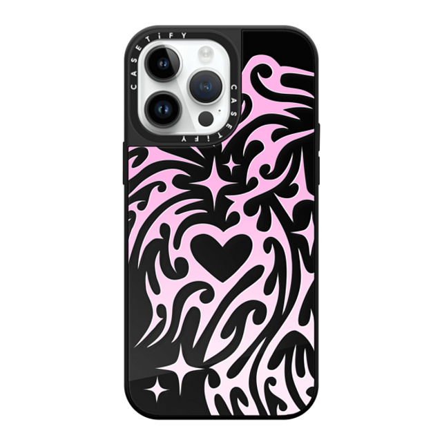 Hyakume x CASETiFY iPhone 14 Pro Max ケース Heart,Gradient Black on Black ミラーケース MagSafe対応 Transparent Cyber Sigil Neotribal Spiky Tribal Tattoo Heart Sparkle Star Pink White Gradient Father's Day Hyakume x CASETiFY iPhone 14 Pro Max ケース Heart,Gradient Black on Black ミラーケース MagSafe対応 Transparent Cyber Sigil Neotribal Spiky Tribal Tattoo Heart Sparkle Star Pink White Gradient Father's Day