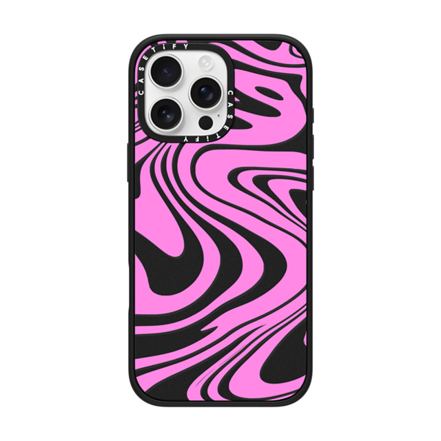 Hyakume x CASETiFY iPhone 16 Pro Max Case Geometric,Abstract Matte Black Impact Case MagSafe Compatible Transparent Marble Trippy Wavy Swirl Pink Spiral Warp Twirl 70s Psychedelic Acid Groovy Abstract Pattern Back to School Hyakume x CASETiFY iPhone 16 Pro Max Case Geometric,Abstract Matte Black Impact Case MagSafe Compatible Transparent Marble Trippy Wavy Swirl Pink Spiral Warp Twirl 70s Psychedelic Acid Groovy Abstract Pattern Back to School