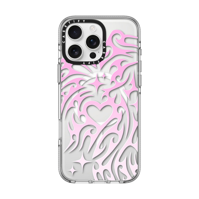 Hyakume x CASETiFY iPhone 16 Pro Max ケース Heart,Gradient クリア クリア ケース MagSafe対応 Transparent Cyber Sigil Neotribal Spiky Tribal Tattoo Heart Sparkle Star Pink White Gradient Back to School Hyakume x CASETiFY iPhone 16 Pro Max ケース Heart,Gradient クリア クリア ケース MagSafe対応 Transparent Cyber Sigil Neotribal Spiky Tribal Tattoo Heart Sparkle Star Pink White Gradient Back to School