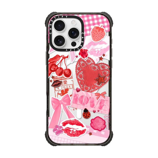 Hyakume x CASETiFY iPhone 16 Pro Max Case Black ウルトラ インパクトケース MagSafe 対応 Transparent Junk Journal Stickers Hyakume x CASETiFY iPhone 16 Pro Max Case Black ウルトラ インパクトケース MagSafe 対応 Transparent Junk Journal Stickers