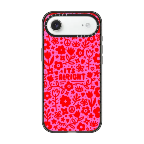 iPhone Air - Pink Red Flowers Hearts Eyes Peace 
