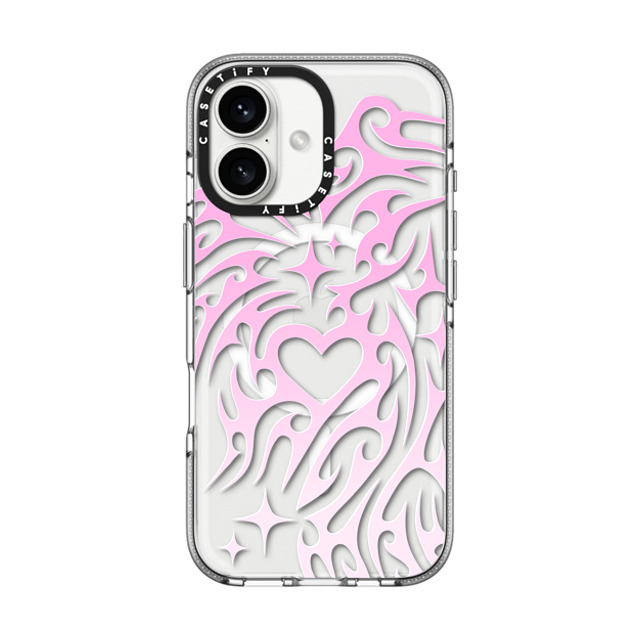 Hyakume x CASETiFY iPhone 16 ケース Heart,Gradient クリア クリア ケース MagSafe対応 Transparent Cyber Sigil Neotribal Spiky Tribal Tattoo Heart Sparkle Star Pink White Gradient Back to School Hyakume x CASETiFY iPhone 16 ケース Heart,Gradient クリア クリア ケース MagSafe対応 Transparent Cyber Sigil Neotribal Spiky Tribal Tattoo Heart Sparkle Star Pink White Gradient Back to School