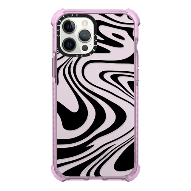 Hyakume x CASETiFY iPhone 12 Pro Max Case パープル ウルトラインパクトケース Marble Transparent Trippy Wavy Swirl Black Spiral Warp Twirl Retro 70s Psychedelic Acid Groovy Abstract Pattern Hyakume x CASETiFY iPhone 12 Pro Max Case パープル ウルトラインパクトケース Marble Transparent Trippy Wavy Swirl Black Spiral Warp Twirl Retro 70s Psychedelic Acid Groovy Abstract Pattern