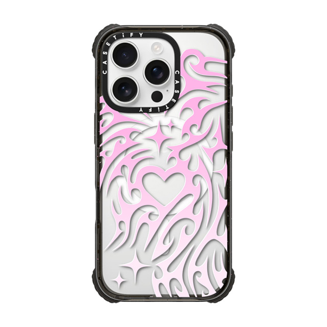 Hyakume x CASETiFY iPhone 16 Pro ケース Heart,Gradient ブラック ウルトラ インパクトケース MagSafe 対応 Transparent Cyber Sigil Neotribal Spiky Tribal Tattoo Heart Sparkle Star Pink White Gradient Father's Day Hyakume x CASETiFY iPhone 16 Pro ケース Heart,Gradient ブラック ウルトラ インパクトケース MagSafe 対応 Transparent Cyber Sigil Neotribal Spiky Tribal Tattoo Heart Sparkle Star Pink White Gradient Father's Day