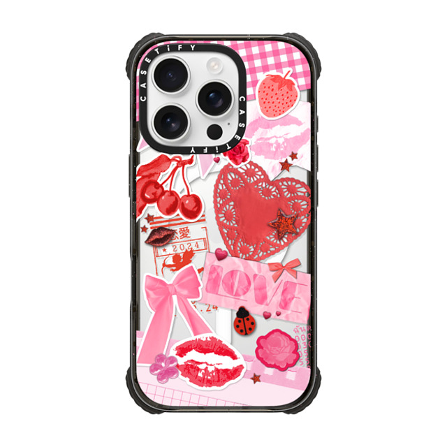 Hyakume x CASETiFY iPhone 16 Pro Case Black ウルトラ インパクトケース MagSafe 対応 Transparent Junk Journal Stickers Hyakume x CASETiFY iPhone 16 Pro Case Black ウルトラ インパクトケース MagSafe 対応 Transparent Junk Journal Stickers