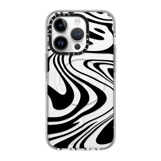 Hyakume x CASETiFY iPhone 14 Pro Case Clear Clear Case MagSafe Compatible Marble Transparent Trippy Wavy Swirl Black Spiral Warp Twirl Retro 70s Psychedelic Acid Groovy Abstract Pattern Hyakume x CASETiFY iPhone 14 Pro Case Clear Clear Case MagSafe Compatible Marble Transparent Trippy Wavy Swirl Black Spiral Warp Twirl Retro 70s Psychedelic Acid Groovy Abstract Pattern