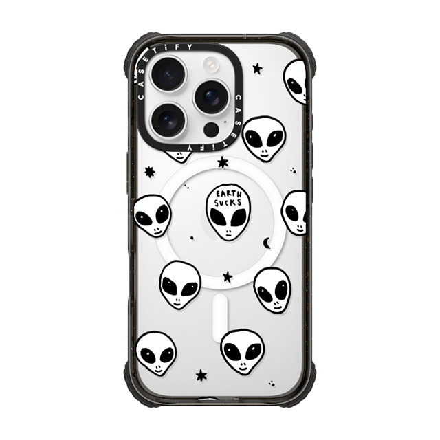 Hyakume x CASETiFY iPhone 16 Pro ケース Cartoon,Pattern ブラック ウルトラ インパクトケース MagSafe 対応 Cute White UFO Space Alien Drawing Pattern Back to School Hyakume x CASETiFY iPhone 16 Pro ケース Cartoon,Pattern ブラック ウルトラ インパクトケース MagSafe 対応 Cute White UFO Space Alien Drawing Pattern Back to School