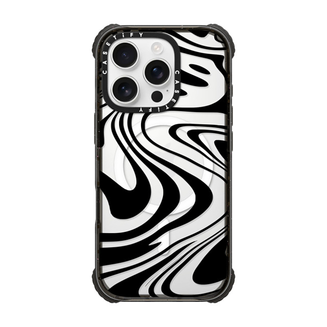 Hyakume x CASETiFY iPhone 16 Pro Case Black ウルトラ インパクトケース MagSafe 対応 Marble Transparent Trippy Wavy Swirl Black Spiral Warp Twirl Retro 70s Psychedelic Acid Groovy Abstract Pattern Hyakume x CASETiFY iPhone 16 Pro Case Black ウルトラ インパクトケース MagSafe 対応 Marble Transparent Trippy Wavy Swirl Black Spiral Warp Twirl Retro 70s Psychedelic Acid Groovy Abstract Pattern
